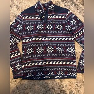 Vineyard Vines Navy and White Patterned Women's Sweater